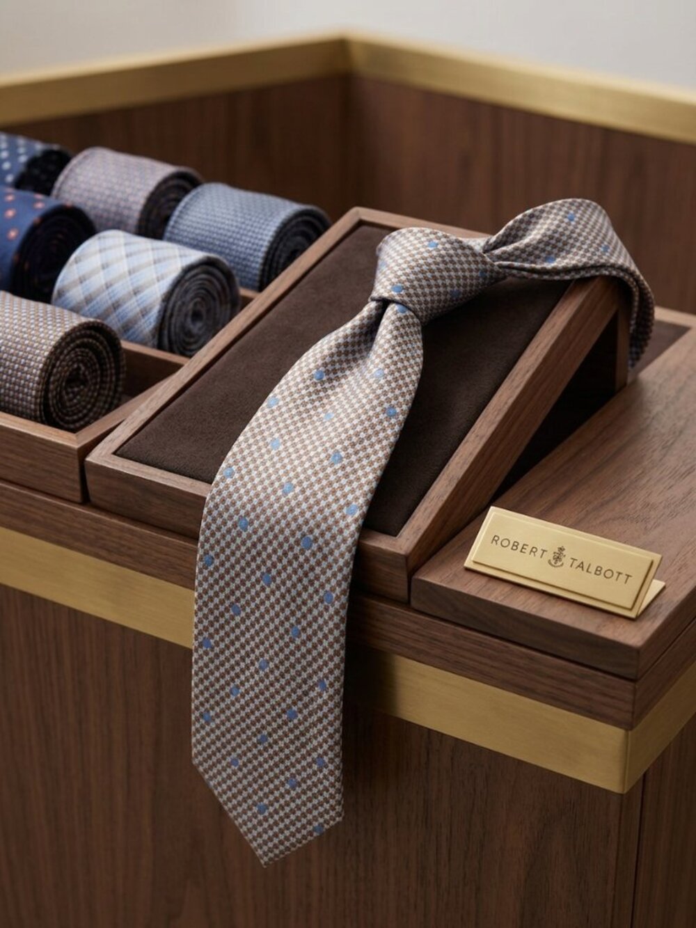 A luxury Robert Talbott woven silk necktie